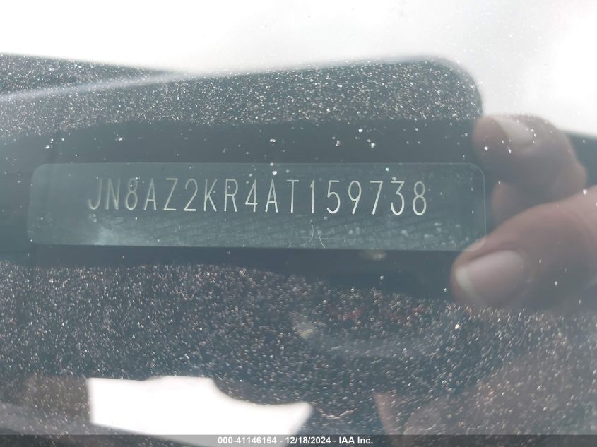 2010 Nissan Cube 1.8 Krom VIN: JN8AZ2KR4AT159738 Lot: 41146164