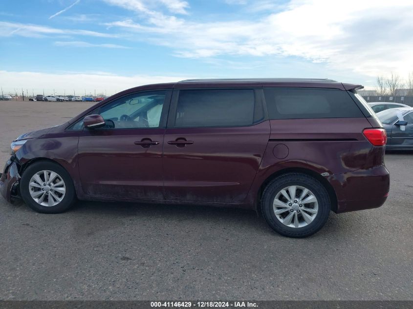 2017 Kia Sedona Lx VIN: KNDMB5C11H6246674 Lot: 41146429