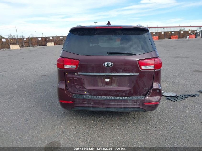 2017 Kia Sedona Lx VIN: KNDMB5C11H6246674 Lot: 41146429