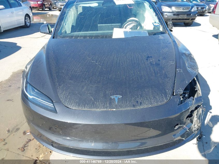 2024 Tesla Model 3 Long Range Dual Motor All-Wheel Drive VIN: 5YJ3E1EB9RF735489 Lot: 41146769