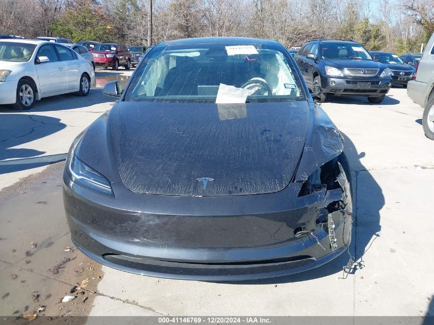 2024 Tesla Model 3 Long Range Dual Motor All-Wheel Drive VIN: 5YJ3E1EB9RF735489 Lot: 41146769