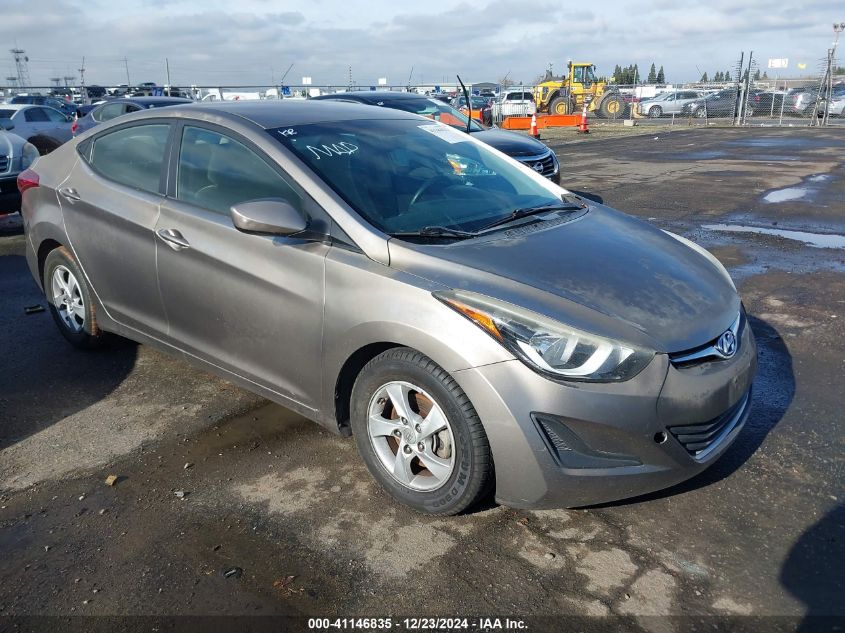 VIN 5NPDH4AE7FH574389 2015 Hyundai Elantra, SE no.1