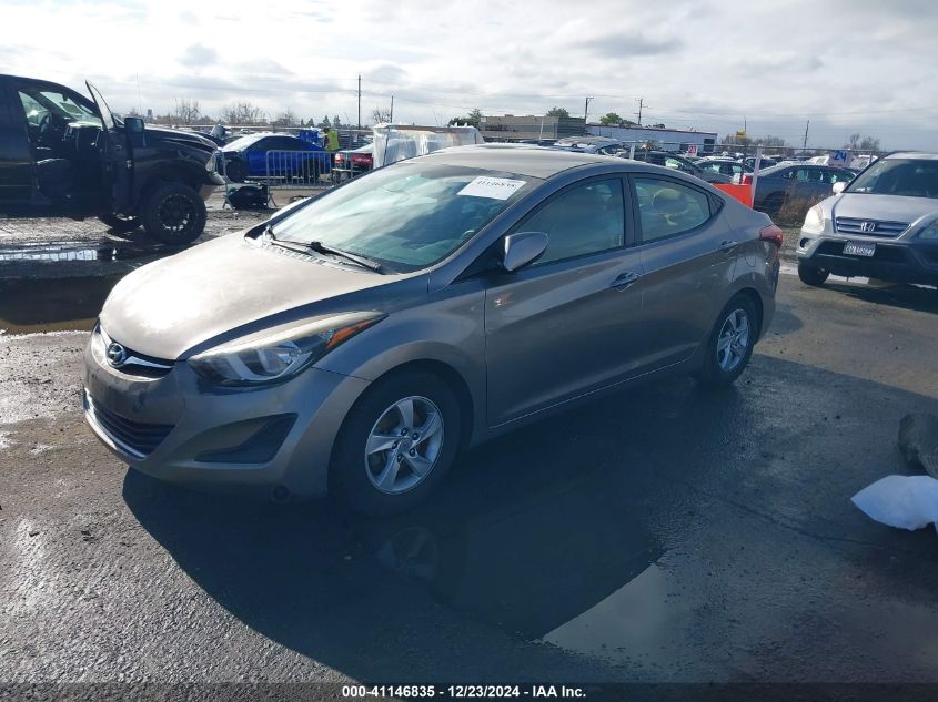 VIN 5NPDH4AE7FH574389 2015 Hyundai Elantra, SE no.2