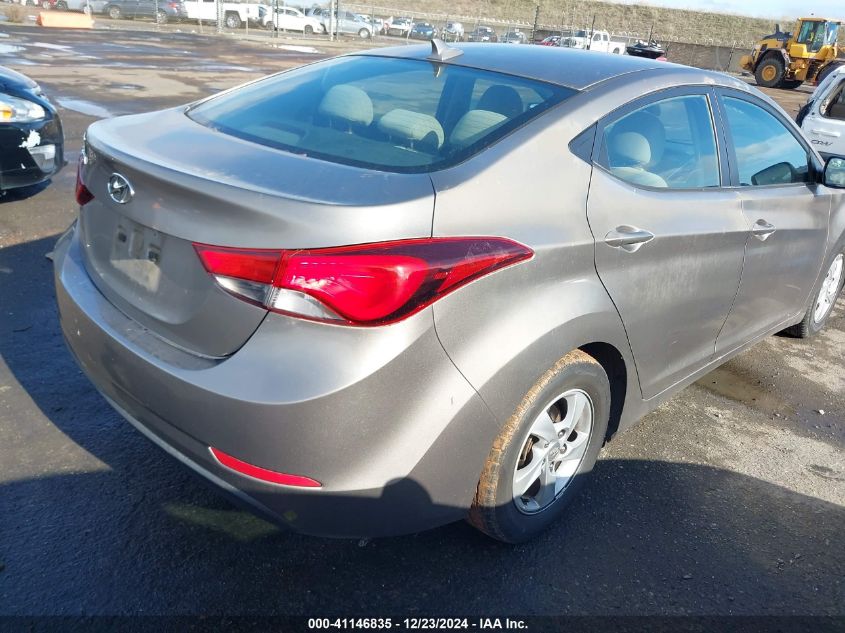 VIN 5NPDH4AE7FH574389 2015 Hyundai Elantra, SE no.4