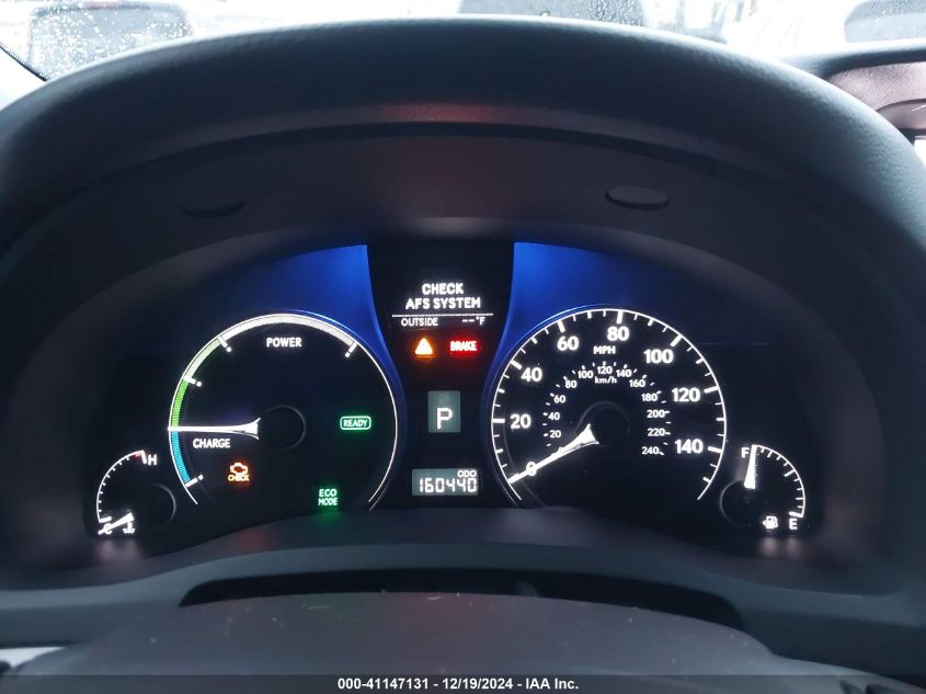 2012 Lexus Rx 450H VIN: JTJBC1BA2C2425561 Lot: 41147131
