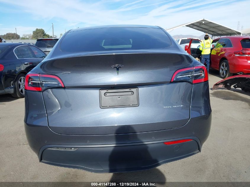 2021 Tesla Model Y Long Range Dual Motor All-Wheel Drive VIN: 5YJYGDEE6MF094936 Lot: 41147288