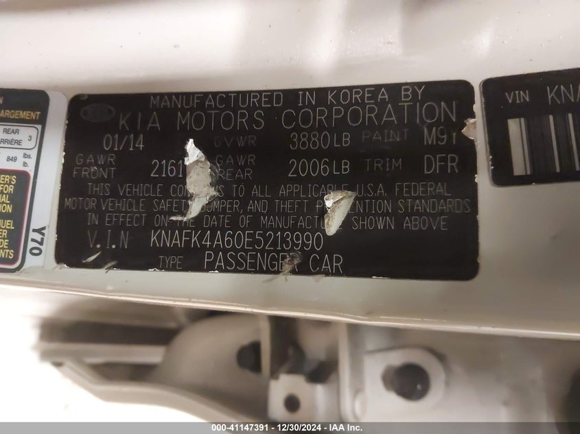 2014 KIA FORTE LX - KNAFK4A60E5213990