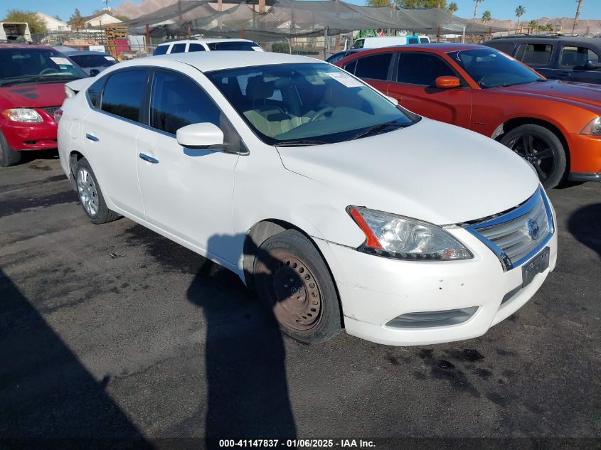 VIN 3N1AB7AP6DL742238 2013 Nissan Sentra, S no.1