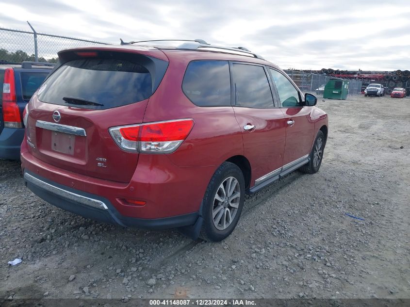 VIN 5N1AR2MM0DC625811 2013 Nissan Pathfinder, SL no.4