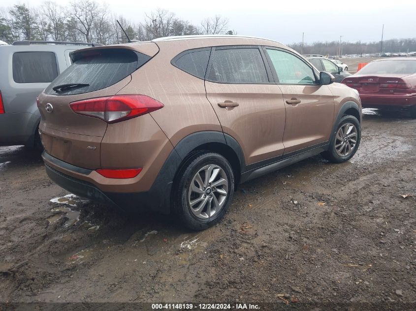 VIN KM8J3CA49GU138102 2016 Hyundai Tucson, SE no.4