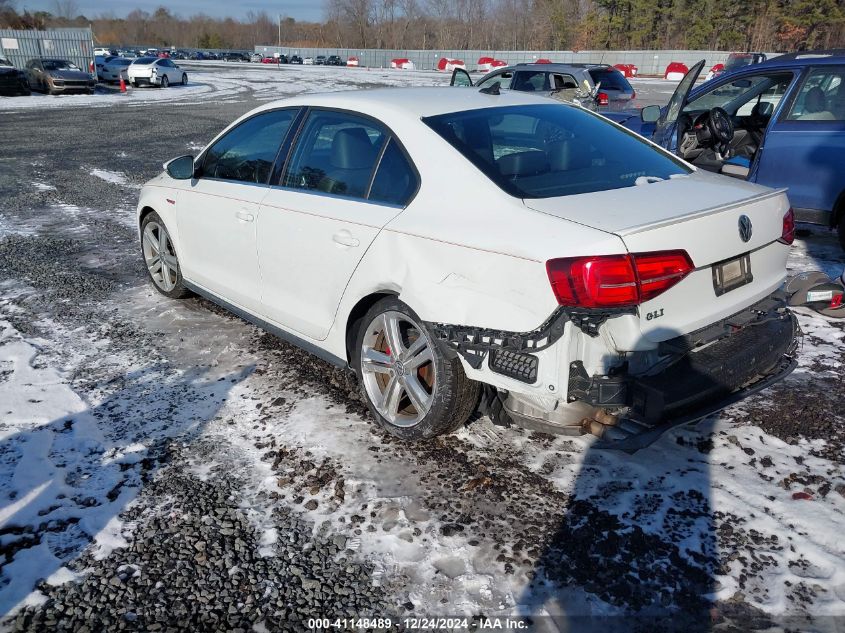 VIN 3VW4T7AJXHM258296 2017 Volkswagen Jetta, Gli no.3