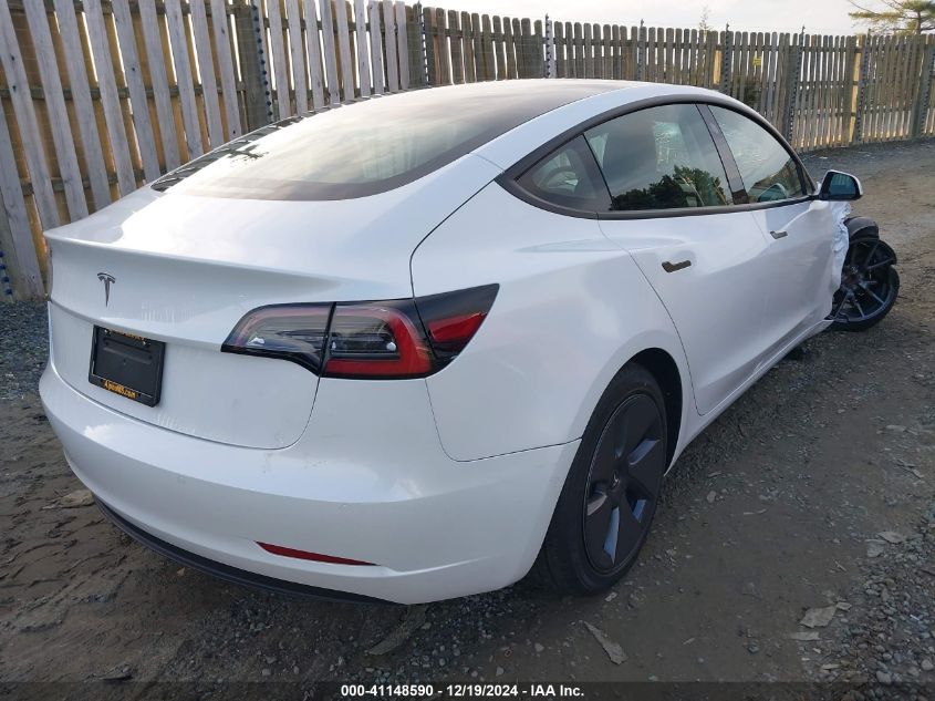 VIN 5YJ3E1EA8NF121678 2022 Tesla Model 3, Rear-Whee... no.4