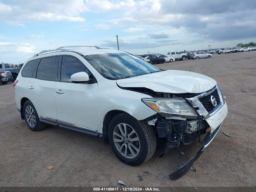 2015 Nissan Pathfinder Sl VIN: 5N1AR2MN7FC720474 Lot: 41148617