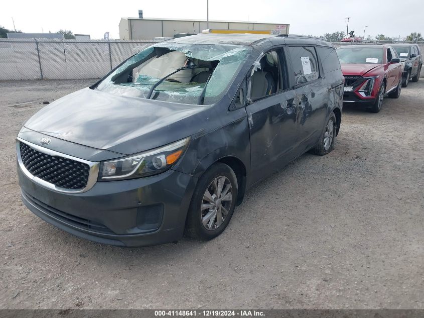 VIN KNDMB5C13G6210631 2016 KIA Sedona, LX no.2