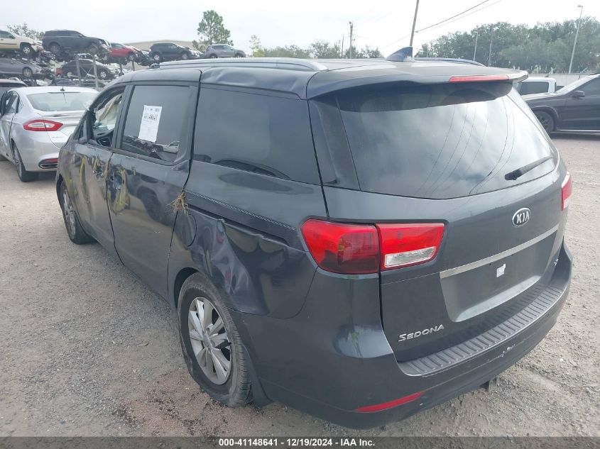 VIN KNDMB5C13G6210631 2016 KIA Sedona, LX no.3