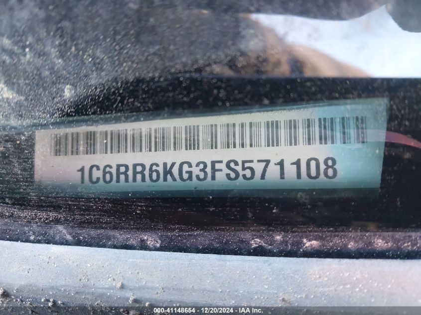 2015 Ram 1500 Express VIN: 1C6RR6KG3FS571108 Lot: 41148654