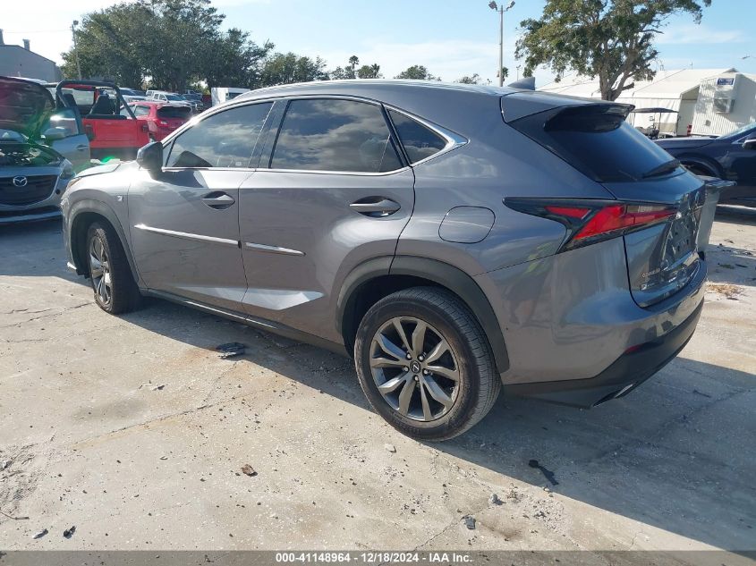 VIN JTJYARBZ9J2102402 2018 LEXUS NX 300 no.3