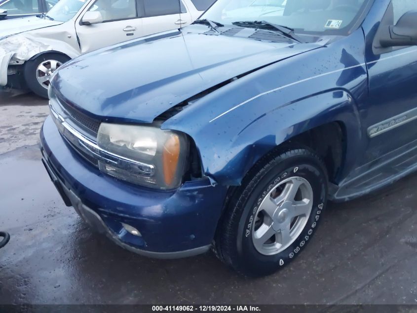 2002 Chevrolet Trailblazer Lt VIN: 1GNDT13S022209538 Lot: 41149062