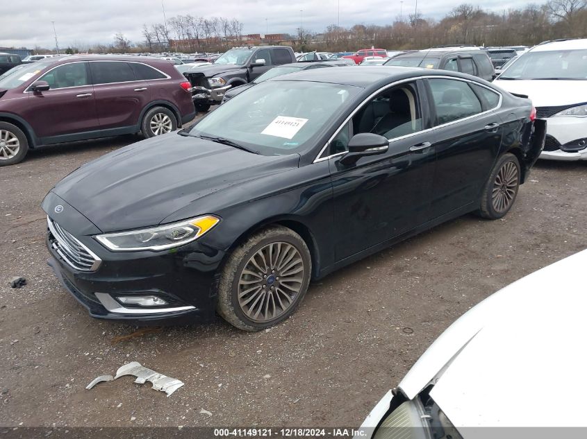 VIN 3FA6P0HD3HR263548 2017 Ford Fusion, SE no.2