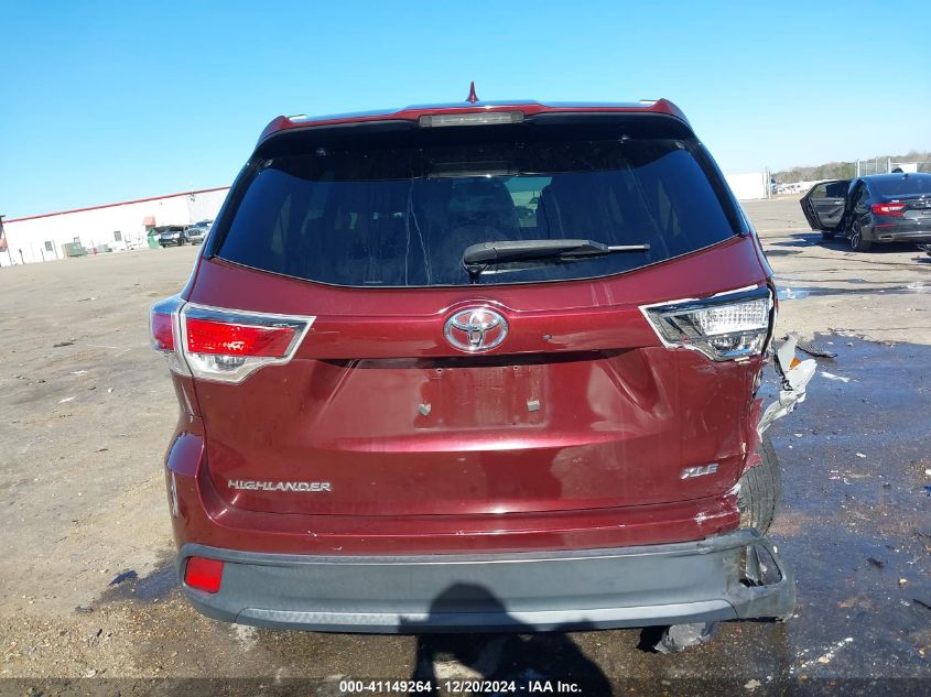 VIN 5TDKKRFH6GS165031 2016 Toyota Highlander, Xle V6 no.16