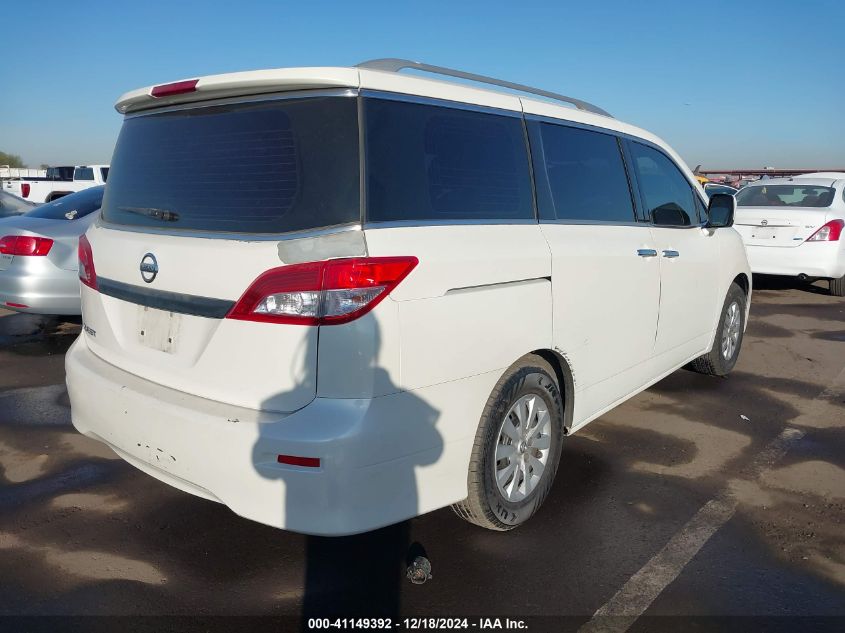 2014 Nissan Quest S VIN: JN8AE2KP3E9102623 Lot: 41149392