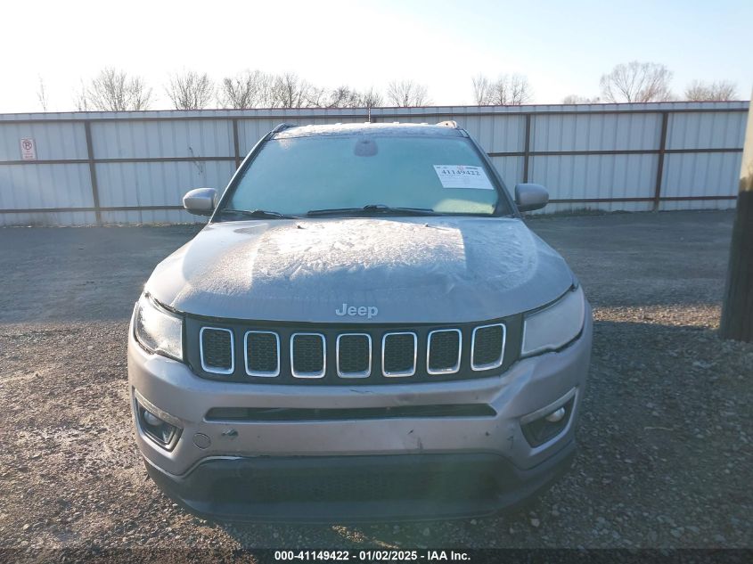 2020 Jeep Compass Latitude Fwd VIN: 3C4NJCBB7LT170141 Lot: 41149422