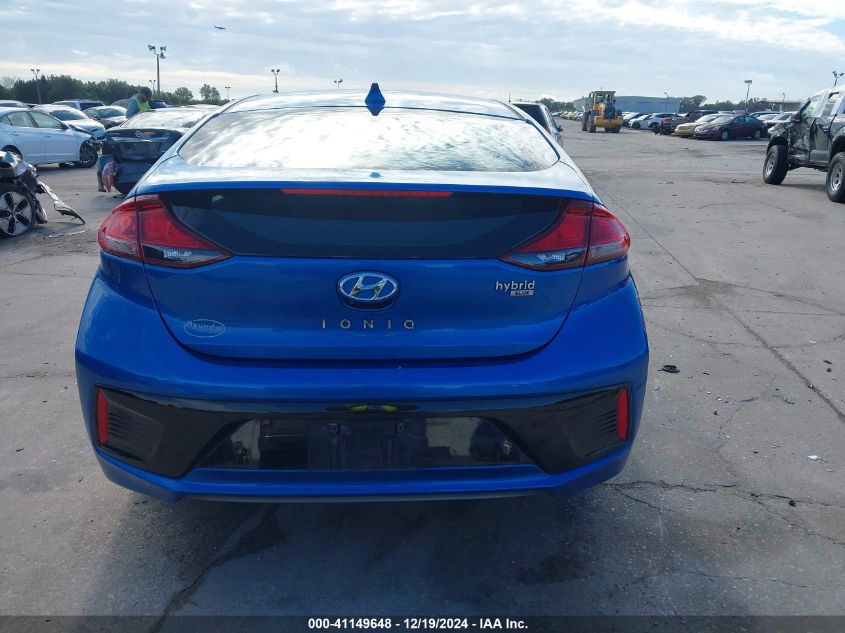 2017 Hyundai Ioniq Hybrid Blue VIN: KMHC65LC9HU047820 Lot: 41149648