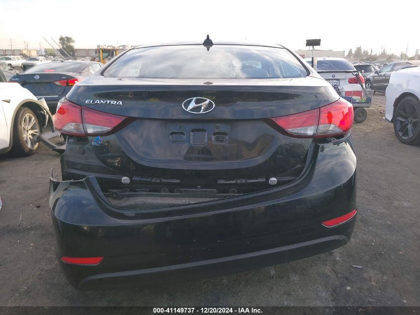 2016 Hyundai Elantra Se VIN: 5NPDH4AE4GH759744 Lot: 41149737