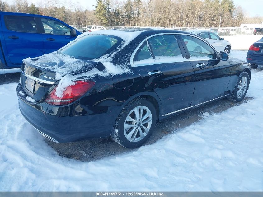 VIN WDDWF8EB2LR559525 2020 Mercedes-Benz C 300, 4Matic no.4