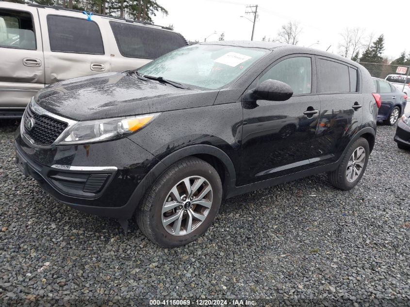 VIN KNDPB3AC4G7868619 2016 KIA Sportage, LX no.2