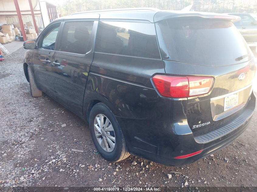 Vin: kndmb5c18f6021133, lot: 41640319, kia sedona lx 20153