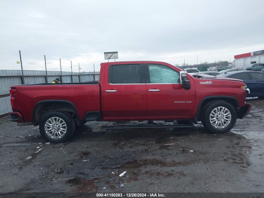 2021 Chevrolet Silverado 2500Hd 4Wd Standard Bed High Country VIN: 1GC4YREY0MF197185 Lot: 41150263