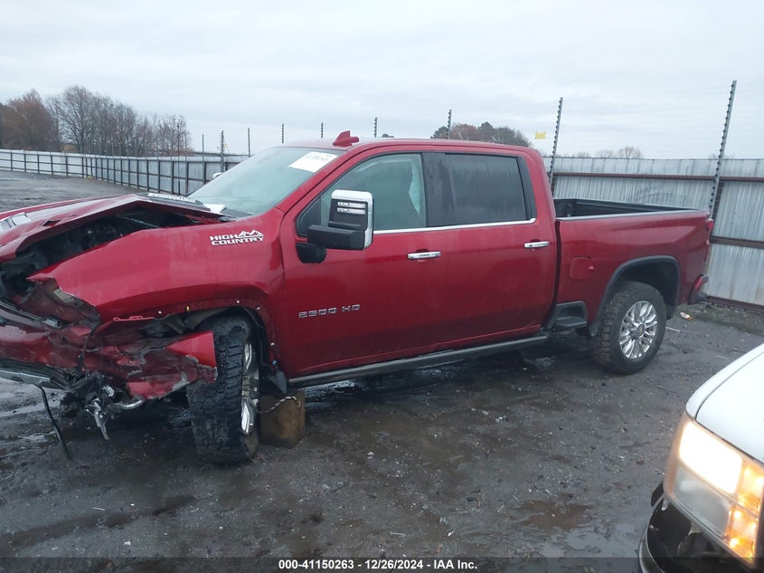 2021 Chevrolet Silverado 2500Hd 4Wd Standard Bed High Country VIN: 1GC4YREY0MF197185 Lot: 41150263