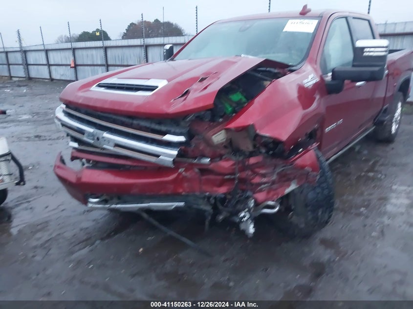 2021 Chevrolet Silverado 2500Hd 4Wd Standard Bed High Country VIN: 1GC4YREY0MF197185 Lot: 41150263