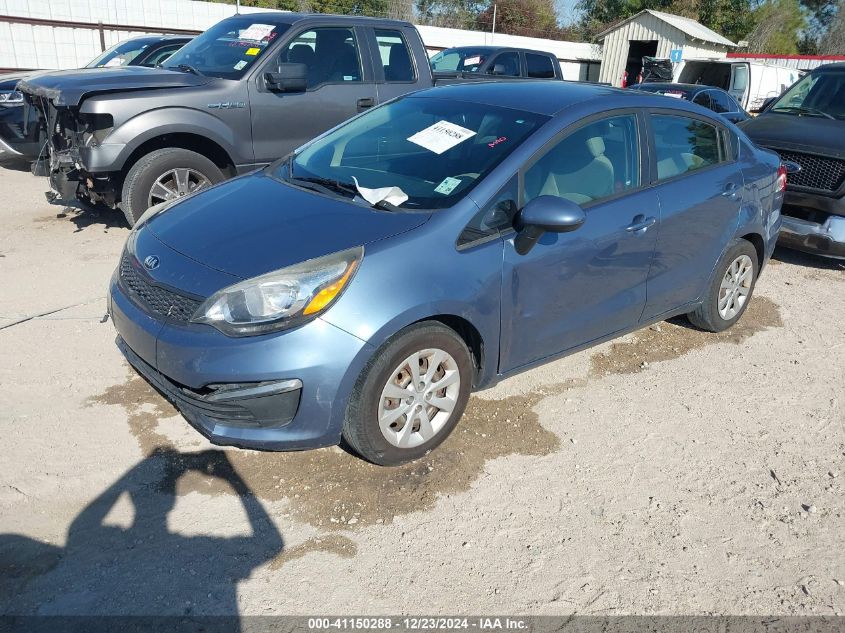 VIN KNADM4A3XG6662226 2016 KIA Rio, LX no.2