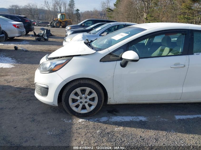 2016 Kia Rio Lx VIN: KNADM4A39G6639438 Lot: 41150412