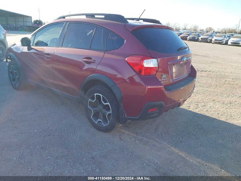 Vin: jf2gpagc3e8258345, lot: 41640738, subaru xv crosstrek 2.0i limited 20143