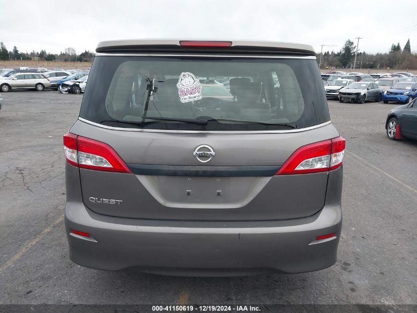 2015 Nissan Quest S VIN: JN8AE2KP4F9128679 Lot: 41150619