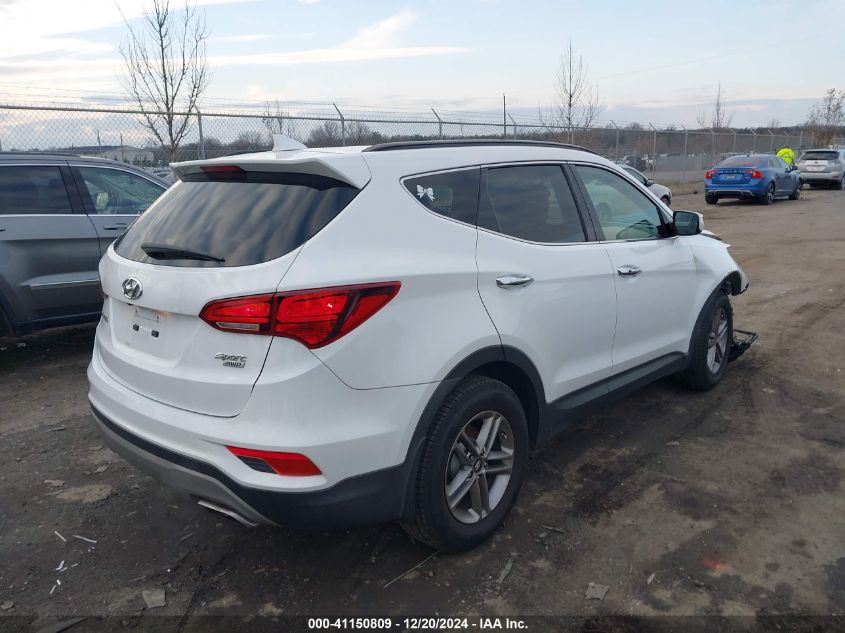 VIN 5NMZUDLB9JH087382 2018 HYUNDAI SANTA FE SPORT no.4