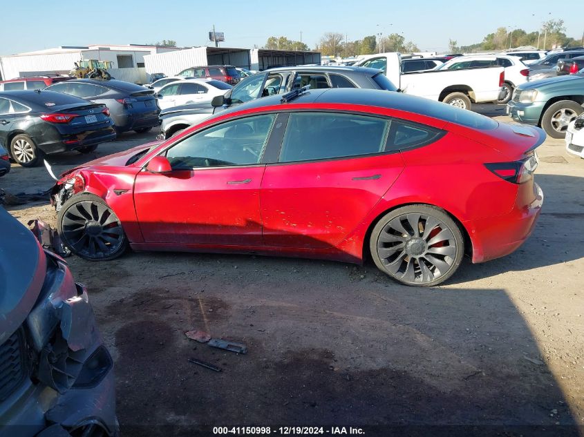 2021 Tesla Model 3 Performance Dual Motor All-Wheel Drive VIN: 5YJ3E1EC2MF926060 Lot: 41150998