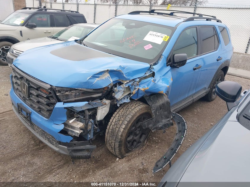 Vin: 5fnyg1h60pb009077, lot: 41641310, honda pilot awd trailsport 20232