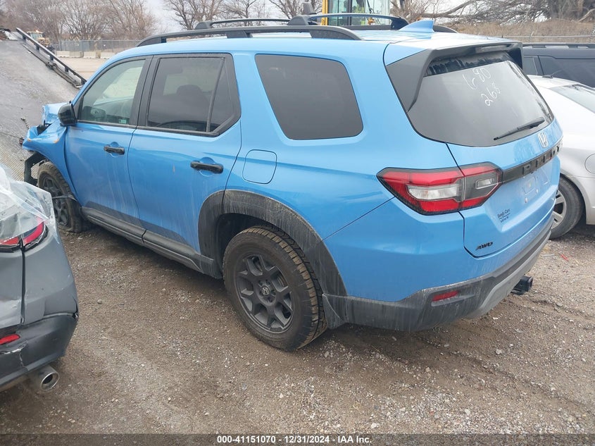 Vin: 5fnyg1h60pb009077, lot: 41641310, honda pilot awd trailsport 20233