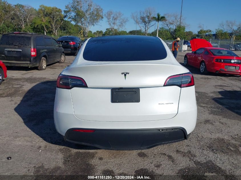 2023 Tesla Model Y Awd/Long Range Dual Motor All-Wheel Drive VIN: 7SAYGDEE0PA199427 Lot: 41151293