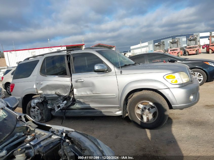 2002 Toyota Sequoia Limited V8 VIN: 5TDZT38A42S072039 Lot: 41151399