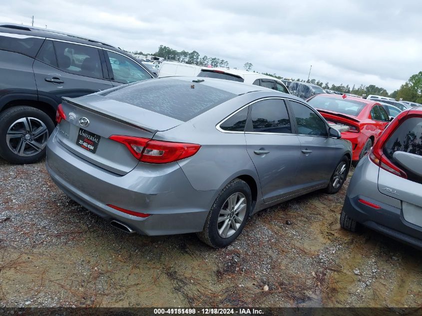 VIN 5NPE24AF2FH145532 2015 Hyundai Sonata, SE no.4