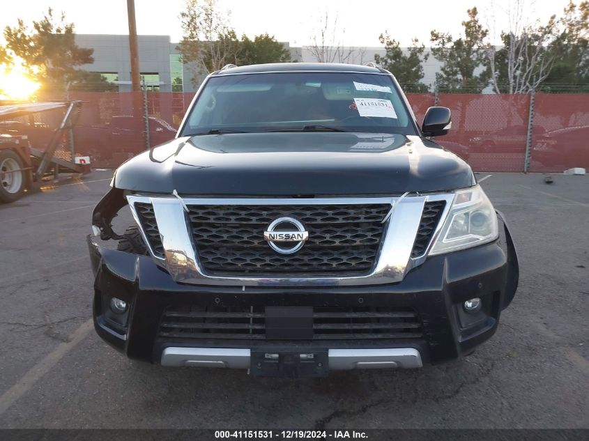 2017 Nissan Armada Sv VIN: JN8AY2ND1H9007846 Lot: 41151531