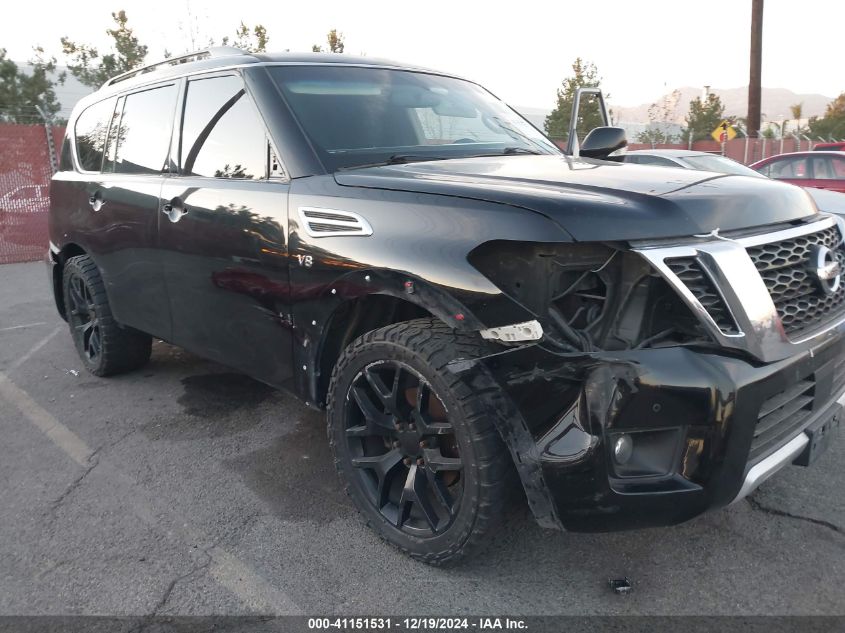 2017 Nissan Armada Sv VIN: JN8AY2ND1H9007846 Lot: 41151531