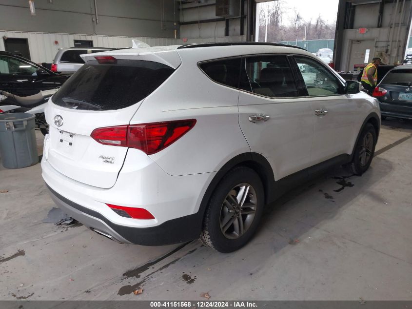 VIN 5NMZUDLB3HH020173 2017 HYUNDAI SANTA FE SPORT no.4