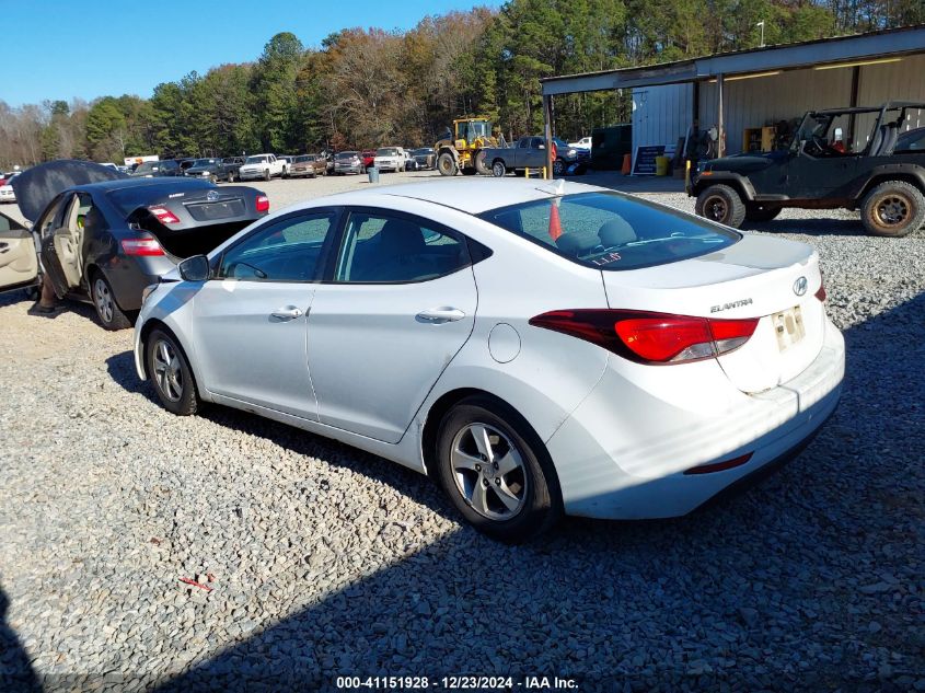 VIN 5NPDH4AE8FH629917 2015 Hyundai Elantra, SE no.3