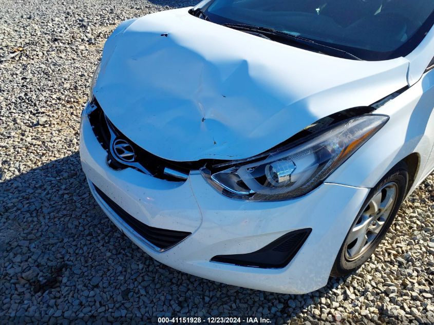 VIN 5NPDH4AE8FH629917 2015 Hyundai Elantra, SE no.6